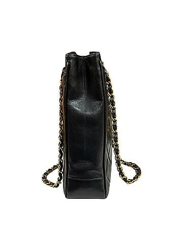 Chanel Black Leather Tote Bag (view 2)