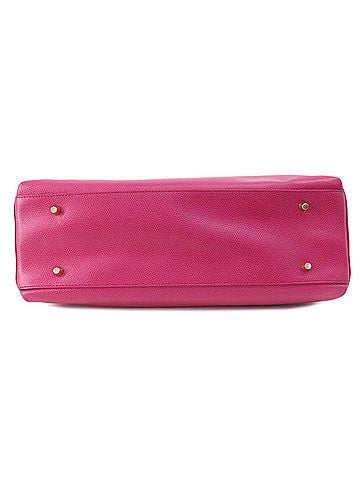 FURLA Pink Leather Tote Bag (view 2)