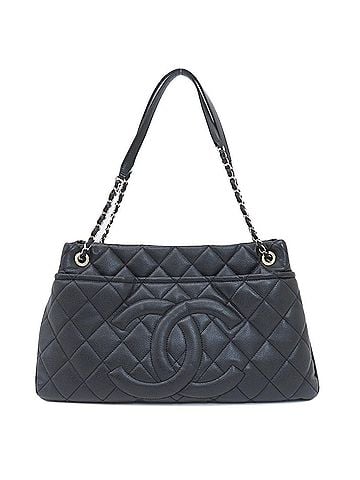 Chanel Matelasse Black Caviar Leather Tote Bag (view 1)