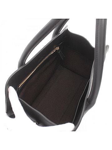 Prada Black Leather Tote Bag (view 2)