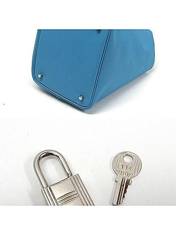 Hermès Picotin Light Blue Epsom Leather Handbag Tote Bag (view 2)