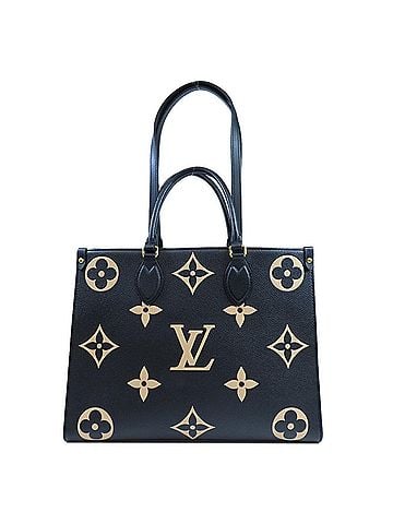 Louis Vuitton Beige Black Monogram Empreinte Tote Bag (view 1)