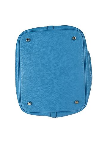 Hermès Picotin Blue Hydra Taurillon Clemence Leather Handbag Tote Bag (view 2)