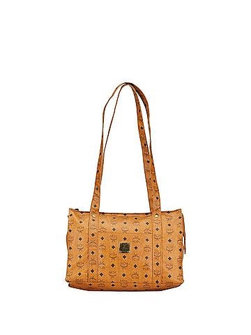 MCM Brown Pvc Leather Shoulder Bag Tote Bag (view 1)