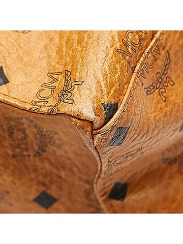 MCM Brown Pvc Leather Shoulder Bag Tote Bag (view 2)