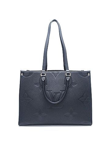 Louis Vuitton Noir Leather Tote Bag (view 1)