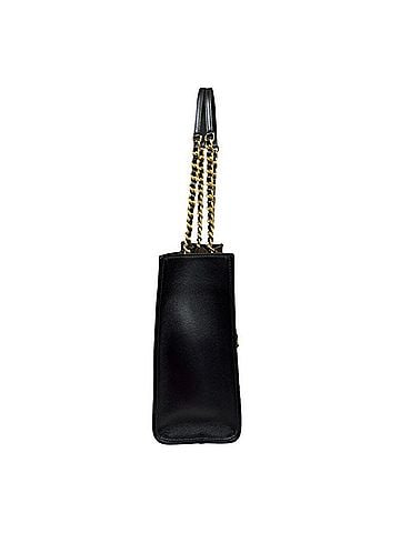 Chanel Black Leather Tote Bag (view 2)