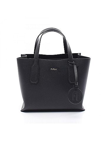 FURLA Black Leather Tote Bag (view 1)