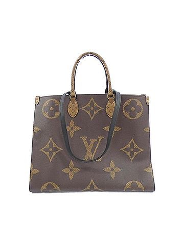 Louis Vuitton Brown Marron Coated Canvas Tote Bag (view 1)