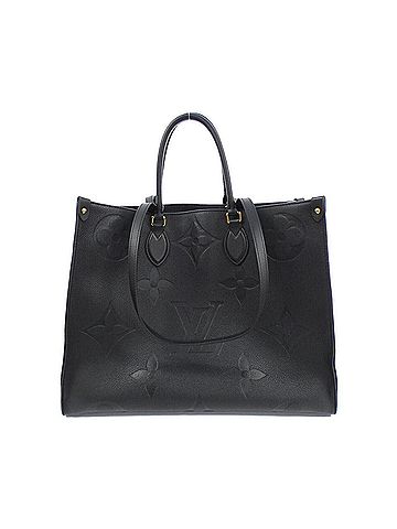 Louis Vuitton Black Leather Tote Bag (view 1)