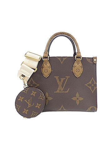 Louis Vuitton Brown Marron Coated Canvas Tote Bag (view 1)