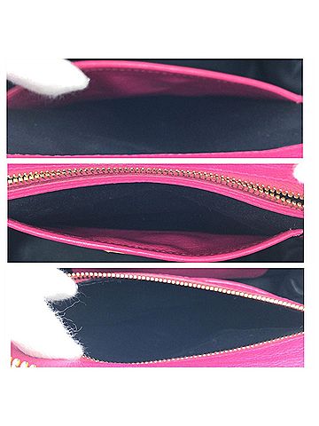 Miu Miu Pink Leather Handbag Tote Bag (view 2)