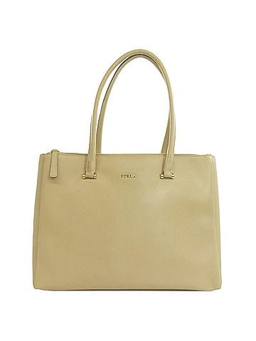 FURLA Beige Leather Tote Bag (view 1)