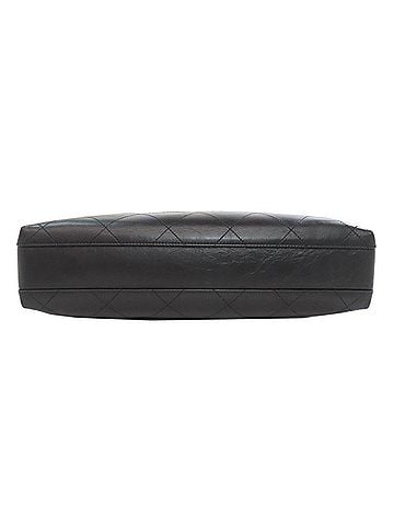 Chanel Black Leather Tote Bag (view 2)
