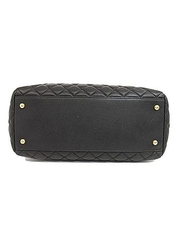Chanel Black Leather Tote Bag (view 2)