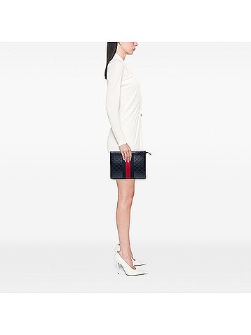 Gucci Guccissima Web Clutch (view 2)