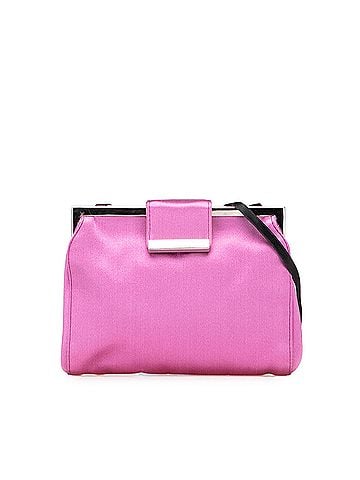 Miu Miu Satin Clasp Clutch on Strap (view 1)
