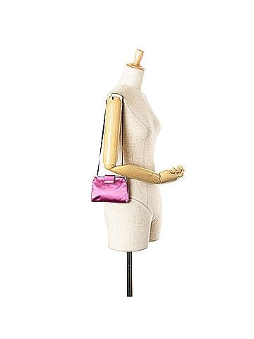 Miu Miu Satin Clasp Clutch on Strap (view 2)