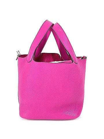 Hermès Pink Taurillon Clemence Leather Handbag Tote Bag (view 1)