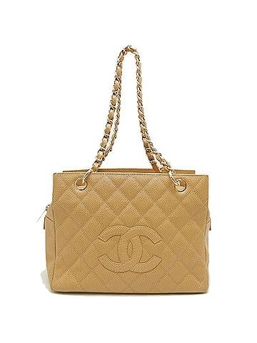 Chanel Camel Grained Calfskin Tote Bag (view 1)