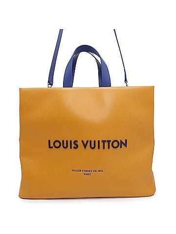 Louis Vuitton Saffron Leather Shoulder Bag Tote Bag (view 1)