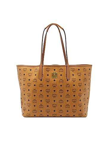 MCM Brown Pvc Leather Shoulder Bag Tote Bag (view 1)