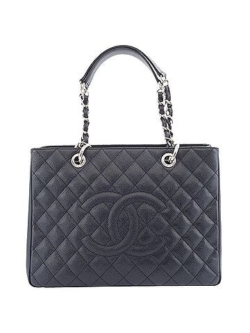 Chanel Black Grained Calfskin Tote Bag (view 1)