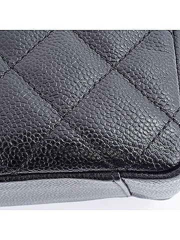 Chanel Black Grained Calfskin Tote Bag (view 2)
