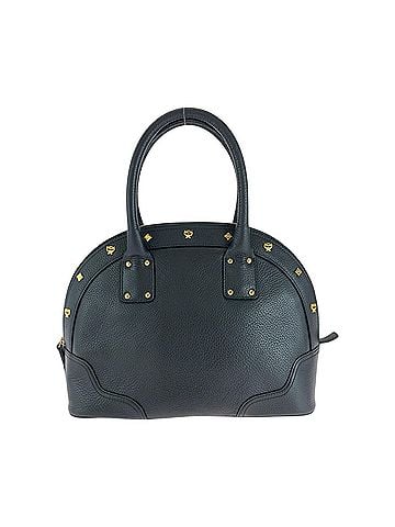 MCM Black Leather Handbag Tote Bag (view 1)