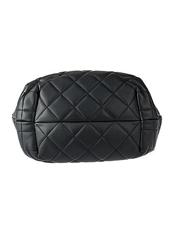 Chanel Black Leather Handbag Shoulder Bag Tote Bag (view 2)