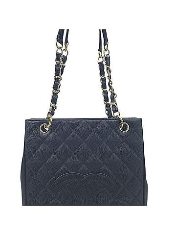 Chanel Black Grained Calfskin Shoulder Bag Tote Bag (view 2)