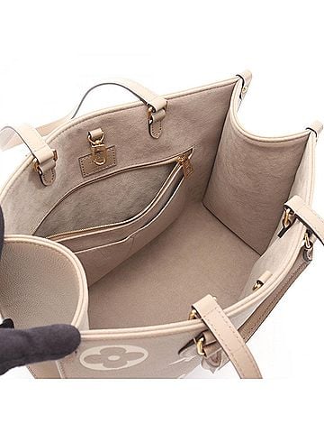 Louis Vuitton Beige Ivory Monogram Empreinte Tote Bag (view 2)