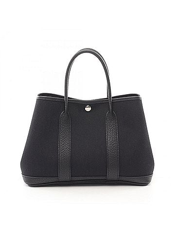 Hermès Black Leather Tote Bag (view 1)