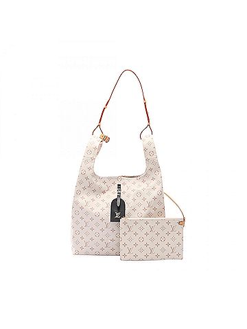 Louis Vuitton Brown White Coated Canvas Tote Bag (view 1)