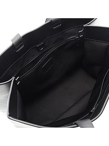 Louis Vuitton Black Leather Tote Bag (view 2)