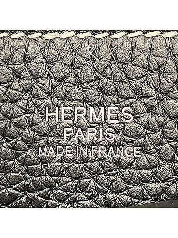 Hermès Black Leather Tote Bag (view 2)