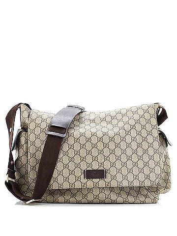 Gucci Diaper Bag GG Coated Canvas (view 1)