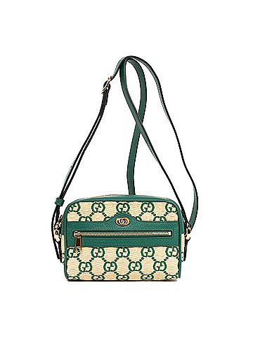 Gucci GG Ophidia Raffia Camera Crossbody  (view 1)