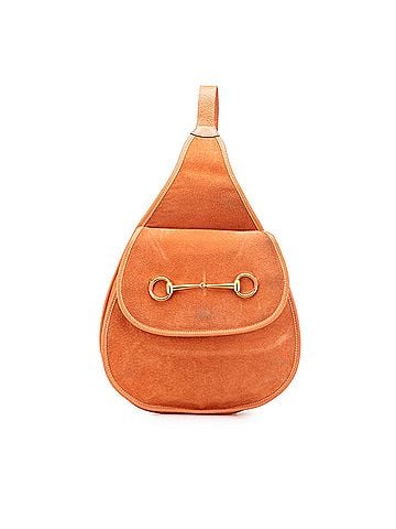 Gucci Suede Horsebit Sling Bag (view 1)
