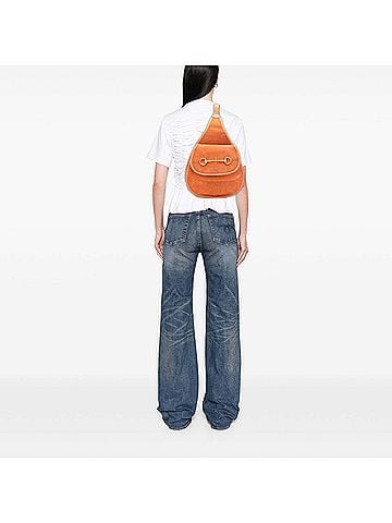 Gucci Suede Horsebit Sling Bag (view 2)
