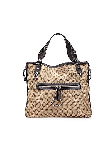 Gucci Large GG Canvas Icon Bit Zip Tote (view 1)