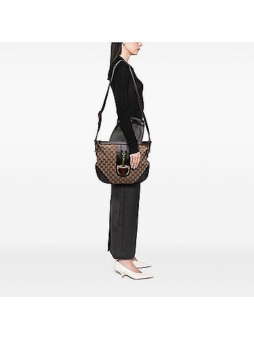 Gucci GG Canvas Hasler Web Crossbody (view 2)