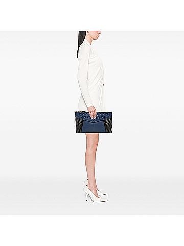 Miu Miu Matelasse Nappa Biker Clutch (view 2)