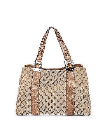 Gucci Medium Bamboo Bar Tote  (view 1)
