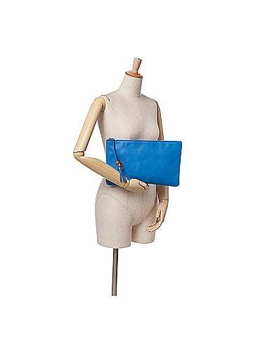 Gucci Calfskin Bamboo Tassel Clutch (view 2)