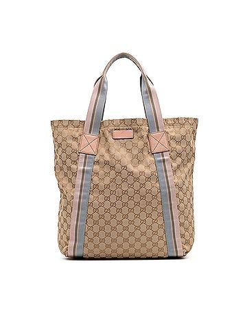 Gucci GG Canvas Web Tote (view 1)