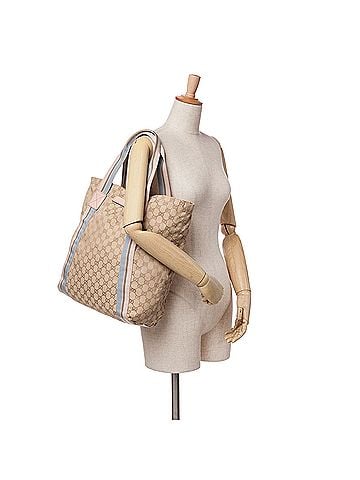 Gucci GG Canvas Web Tote (view 2)