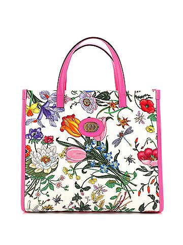 Gucci Convertible Tote Flora Canvas Medium (view 1)