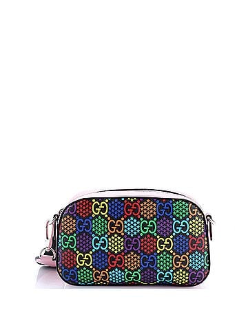 Gucci Camera Crossbody Bag Psychedelic Print GG Coated Canvas Small (view 1)