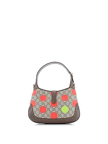 Gucci Jackie 1961 Hobo Studded Printed GG Coated Canvas Small (view 2)